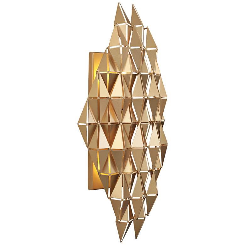 Image 1 Varaluz Forever 21 inch High French Gold 2-Light Wall Sconce