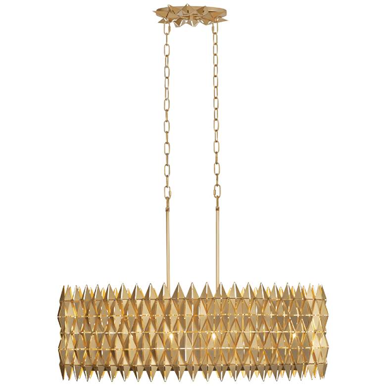 Image 1 Varaluz Forever 35 1/2 inchW French Gold Island Pendant Light