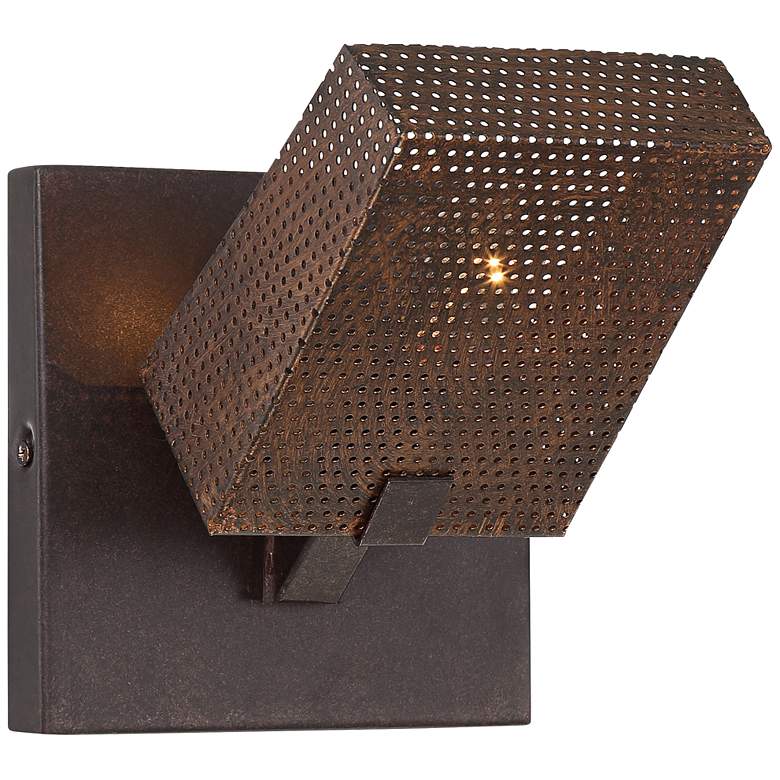 Image 1 Varaluz Gold Rush 6 3/4 inch High Rustic Bronze Wall Sconce