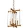Varaluz Halcyon 15 1/4"W Antiqued Gold Leaf 4-Light Pendant