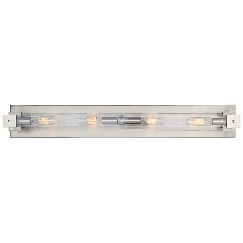 Image 1 Varaluz Halcyon 27" Wide Satin Nickel 4-Light Bath Light