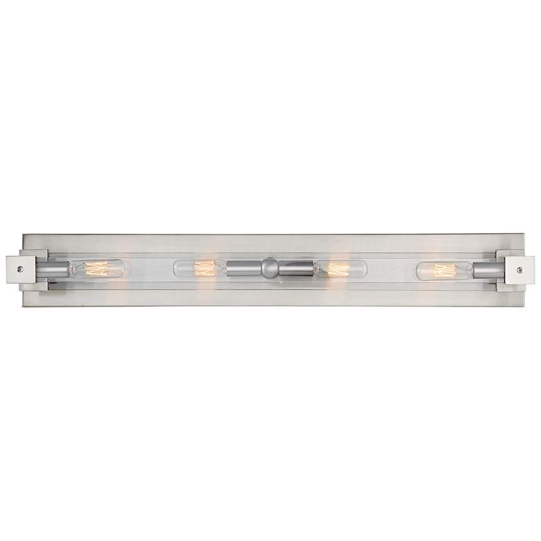 Image 1 Varaluz Halcyon 27 inch Wide Satin Nickel 4-Light Bath Light