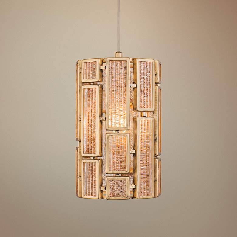 Image 1 Varaluz Harlowe 6 1/4" Wide Havana Gold Mini Pendant