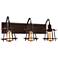 Varaluz Hashtag 25 1/4" Wide New Bronze 3-Light Bath Light