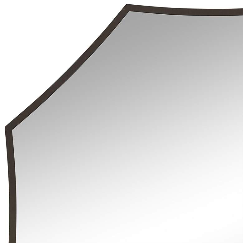 Image 2 Varaluz Jenner Black 27 1/2" Octagon Wall Mirror more views