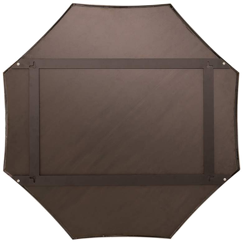 Image 3 Varaluz Jenner Black 27 1/2" Octagon Wall Mirror more views