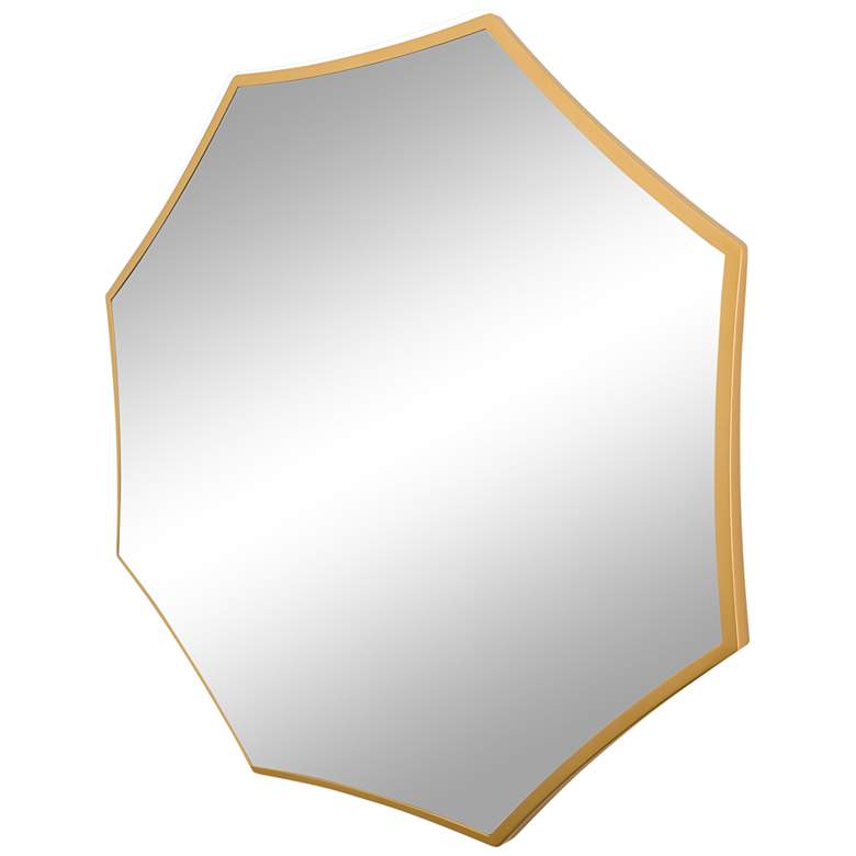 Image 4 Varaluz Jenner Gold 27 1/2 inch Octagon Wall Mirror more views