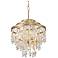 Varaluz Kalani 20" Wide French Gold 5-Light Chandelier