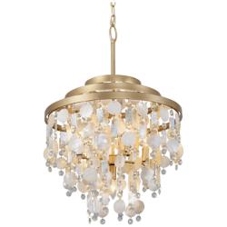 Varaluz Kalani 20" Wide French Gold 5-Light Chandelier