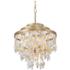 Varaluz Kalani 20" Wide French Gold 5-Light Chandelier