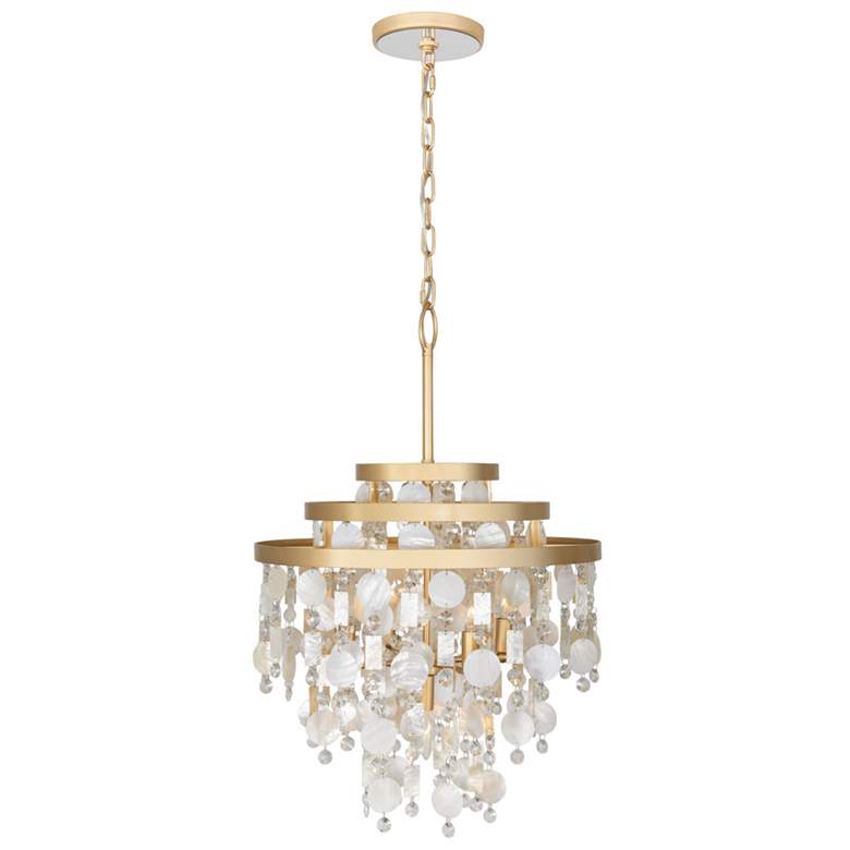 Image 2 Varaluz Kalani 20" Wide French Gold 5-Light Chandelier more views