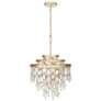 2_Varaluz Kalani 20" Wide French Gold 5-Light Chandelier more views