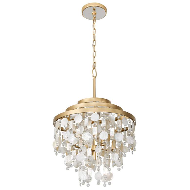 Image 4 Varaluz Kalani 20" Wide French Gold 5-Light Chandelier more views
