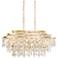 Varaluz Kalani 42" Wide French Gold 9-Light Linear Pendant