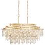 5_Varaluz Kalani 42" Wide French Gold 9-Light Linear Pendant more views