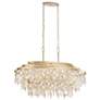 6_Varaluz Kalani 42" Wide French Gold 9-Light Linear Pendant more views