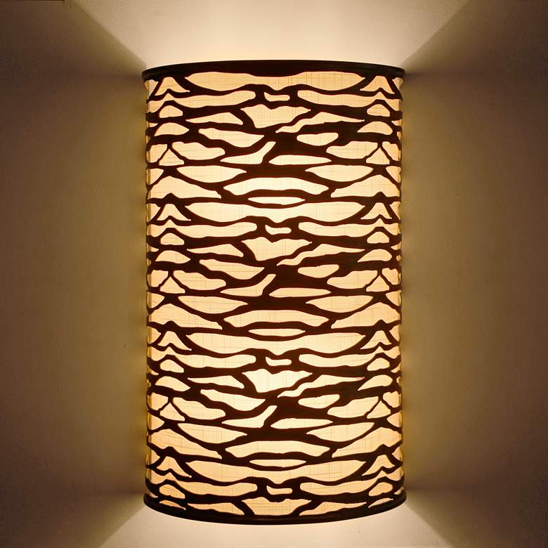 Image 6 Varaluz Kato 16 1/4" High Black Wall Sconce more views