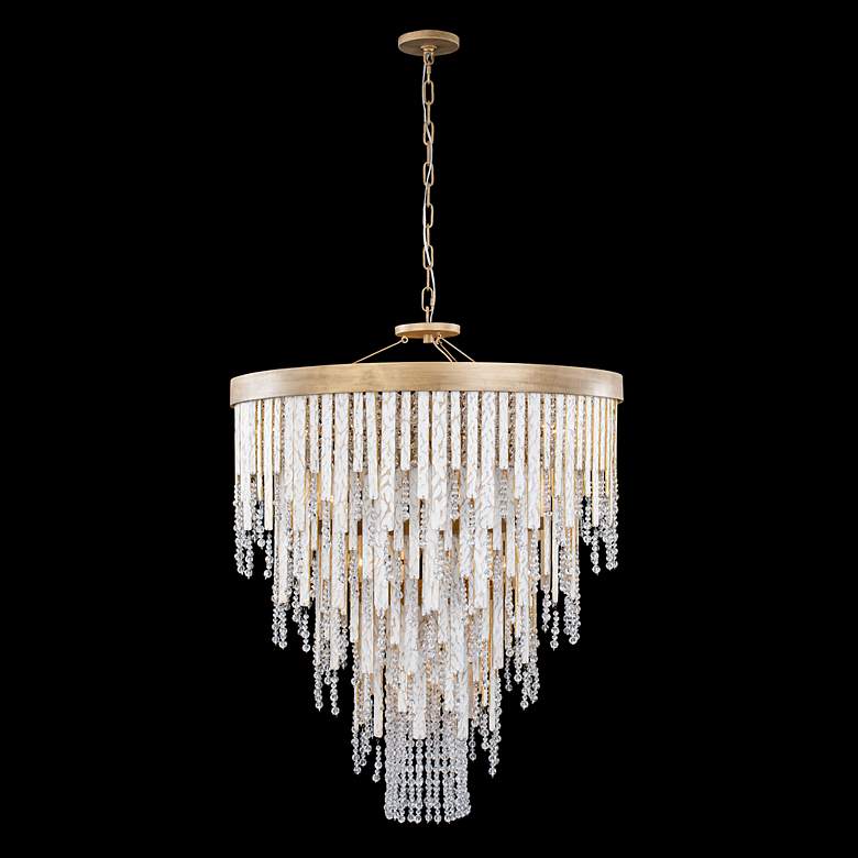 Image 6 Varaluz Lafayette 30" Wide Havana Gold Crystal Chandelier more views