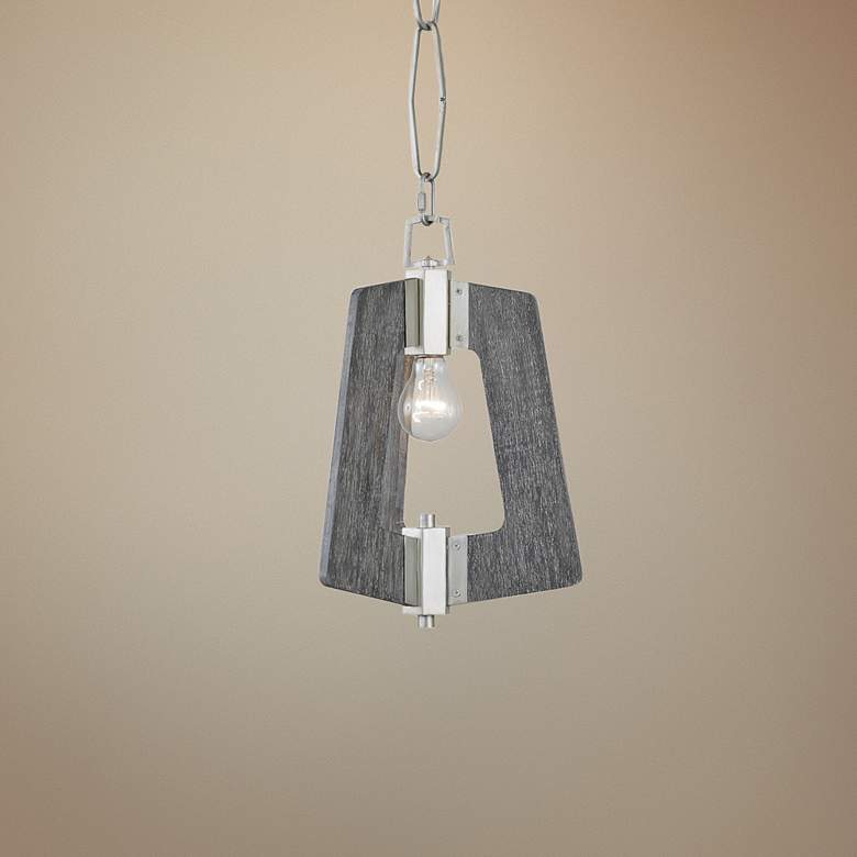 Image 1 Varaluz Lofty 11 1/2" Wide Silverado and Gray Mini Pendant