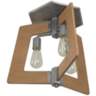Varaluz Lofty 18 1/2" Wide Wheat and Steel Ceiling Light