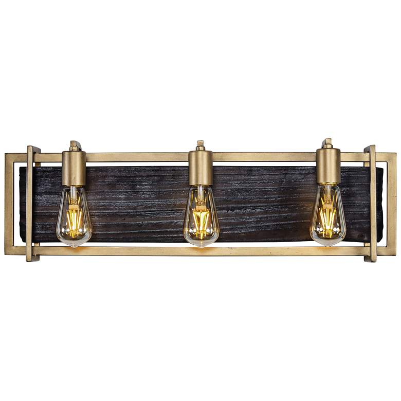Image 1 Varaluz Madeira 25 3/4" Wide Rustic Gold 3-Light Bath Light