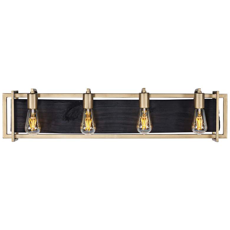 Image 1 Varaluz Madeira 33 3/4" Wide Rustic Gold 4-Light Bath Light