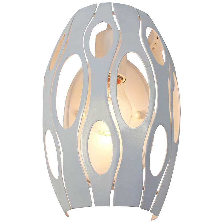 Image 1 Varaluz Masquerade 10" High Pearl Wall Sconce