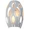 Varaluz Masquerade 10" High Pearl Wall Sconce