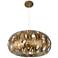 Varaluz Masquerade 18" Wide Hammered Ore 3-Light Pendant