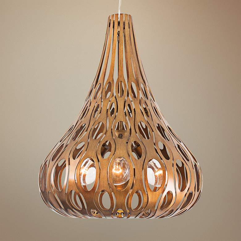 Image 1 Varaluz Masquerade 18" Wide Hammered Ore Pendant Light