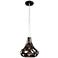 Varaluz Masquerade 9" Wide Statue Garden Steel Mini Pendant