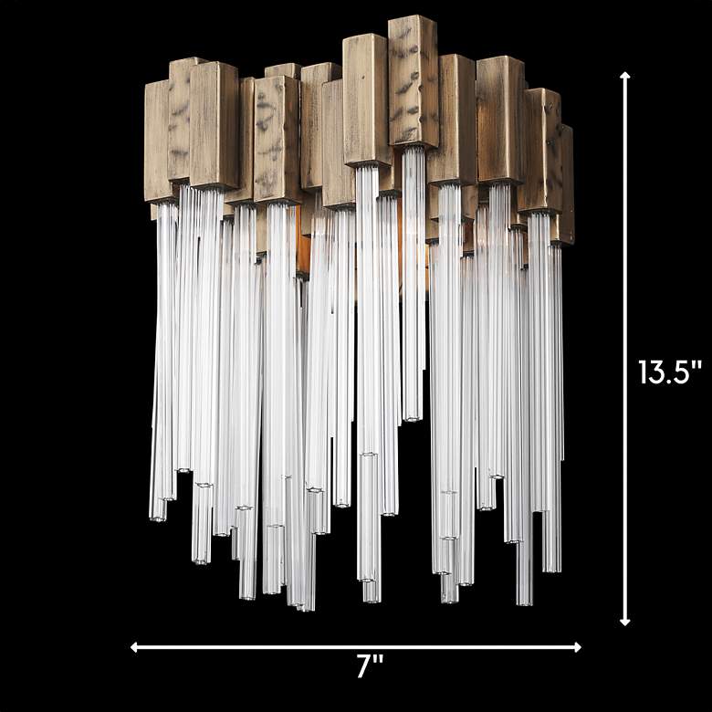 Image 4 Varaluz Matrix 13.5" High 1-Light Havana Gold Modern Wall Sconce more views