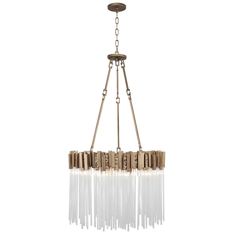 Image 3 Varaluz Matrix 18 1/2" Wide Havana Gold 6-Light Pendant