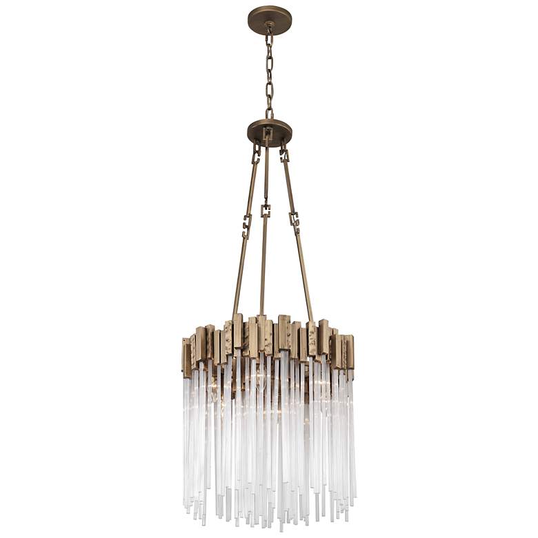 Image 5 Varaluz Matrix 18 1/2" Wide Havana Gold 6-Light Pendant more views