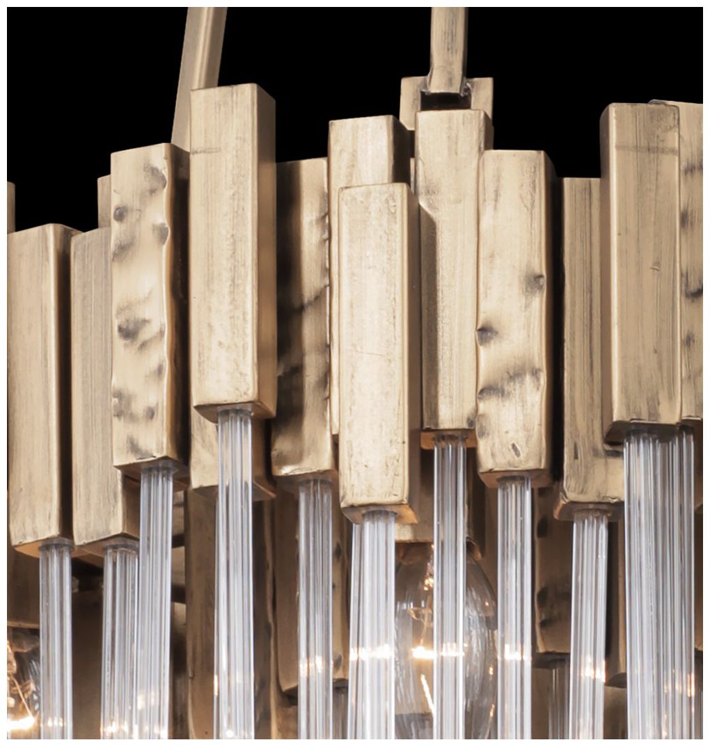 Varaluz Matrix 18 1/2" Wide Havana Gold 6-Light Pendant in scene