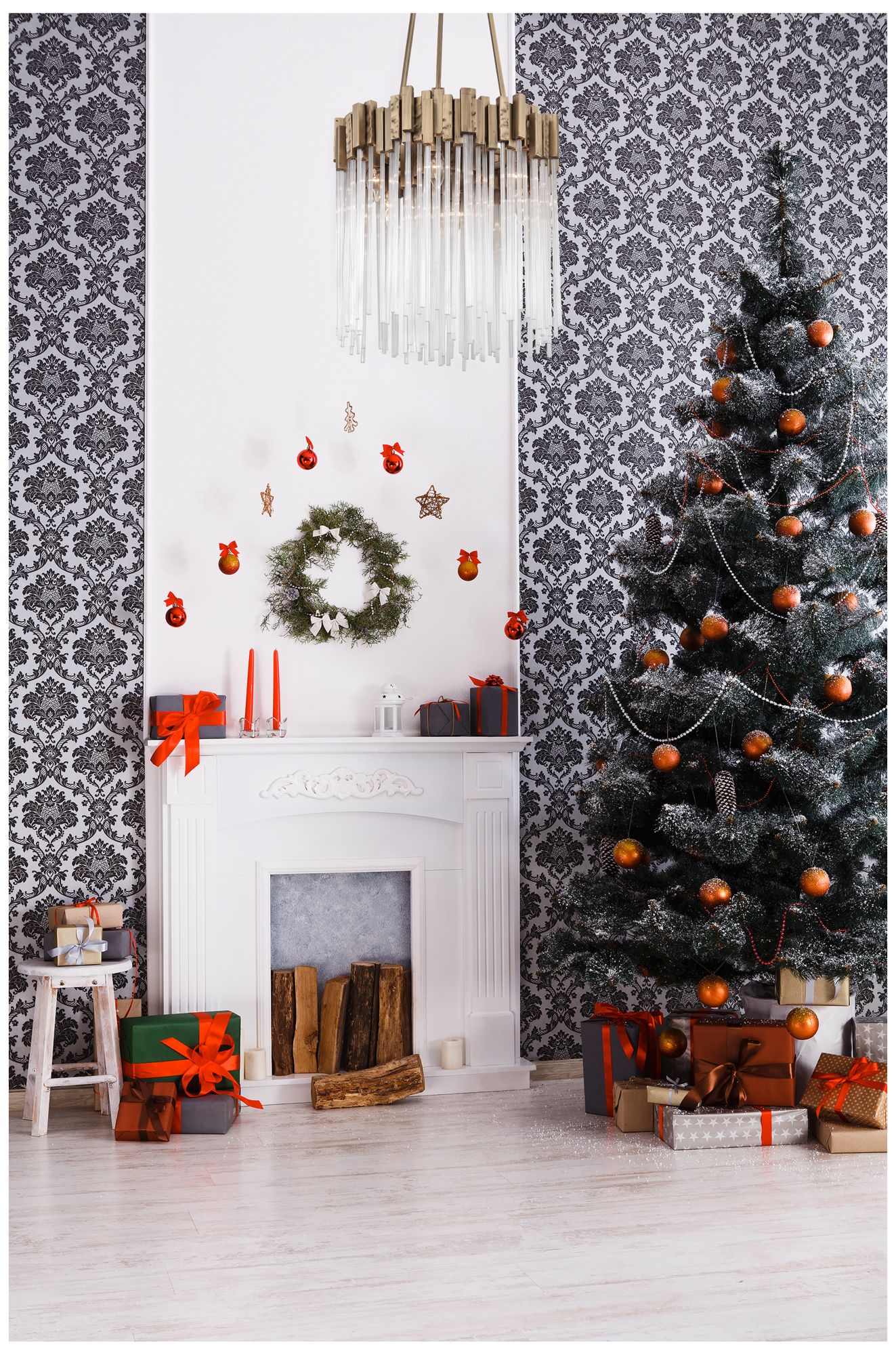 Varaluz Matrix 18 1/2" Wide Havana Gold 6-Light Pendant in scene