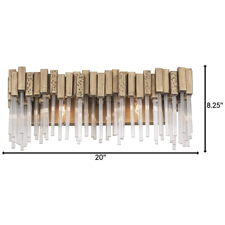 Image 7 Varaluz Matrix 21" Wide Havana Gold 2-Light Bath Light more views