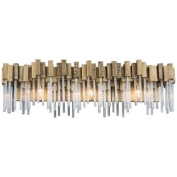 Varaluz Matrix 28" Wide Havana Gold Modern Vanity Bath Fixture