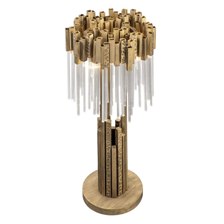 Image 3 Varaluz Matrix 30" High 3-Light Havana Gold Finish Modern Table Lamp more views