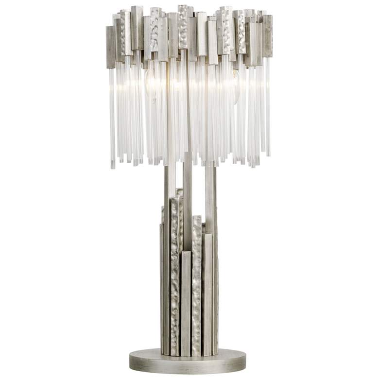 Image 1 Varaluz Matrix 30" High 3-Light Rainy Night Finish Modern Table Lamp