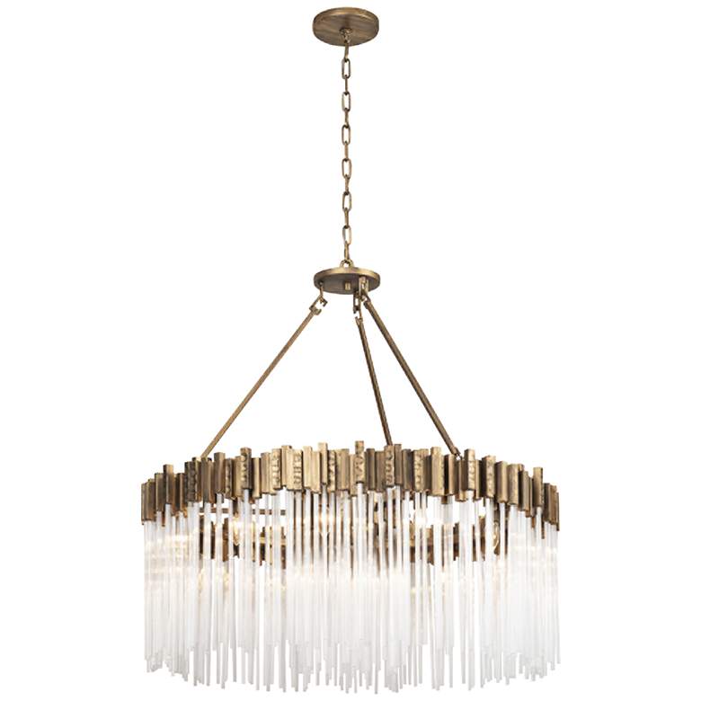 Image 1 Varaluz Matrix 40" Wide Havana Gold Chandelier