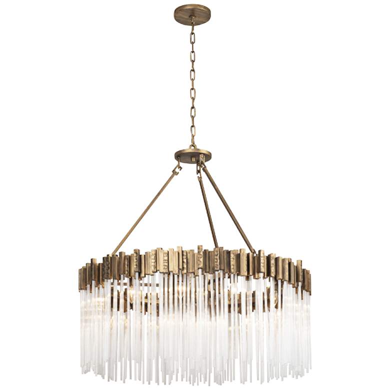 Image 1 Varaluz Matrix 40 inch Wide Havana Gold Chandelier