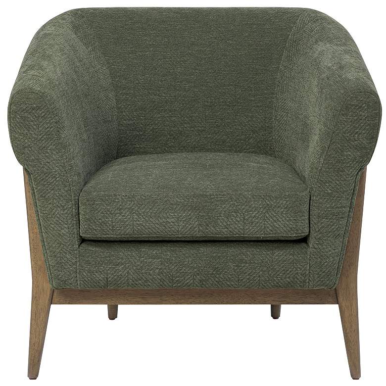 Image 1 Varaluz Melrose Harvest Oak/Green Accent Chair