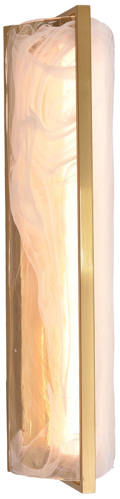 Image 2 Varaluz Mingle 21" High Satin Brass 1-Light Tall Sconce more views