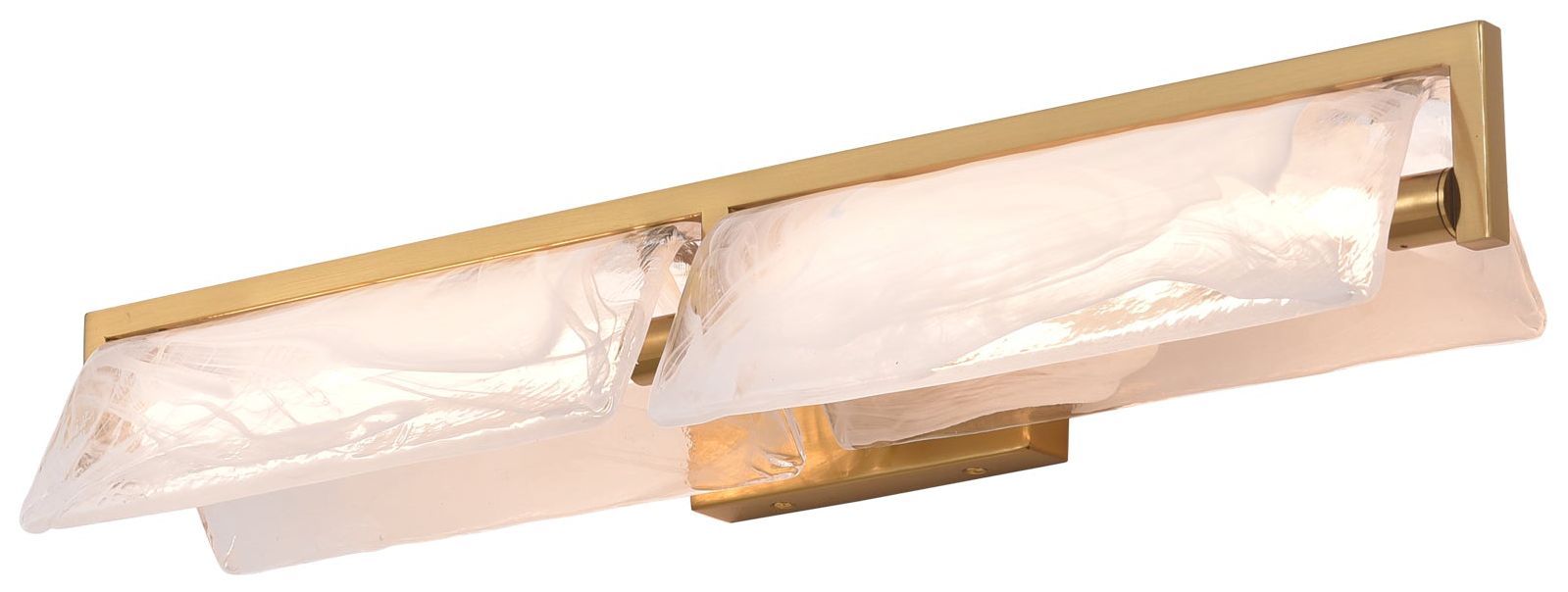 Image 3 Varaluz Mingle 25 1/2" Satin Brass 2-Light Bath Light more views