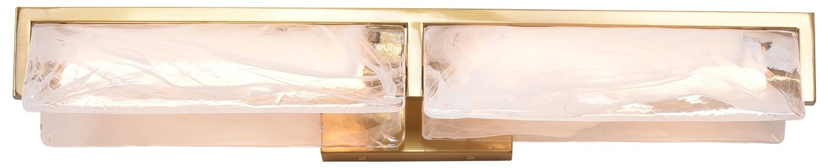 Image 4 Varaluz Mingle 25 1/2" Satin Brass 2-Light Bath Light more views