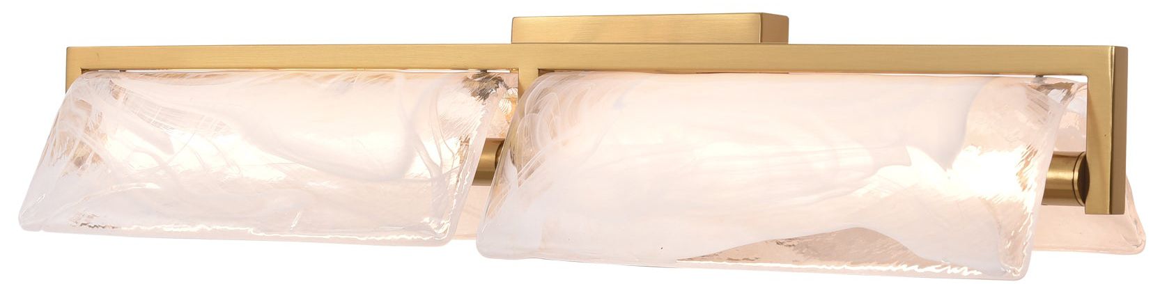 Image 5 Varaluz Mingle 25 1/2" Satin Brass 2-Light Bath Light more views