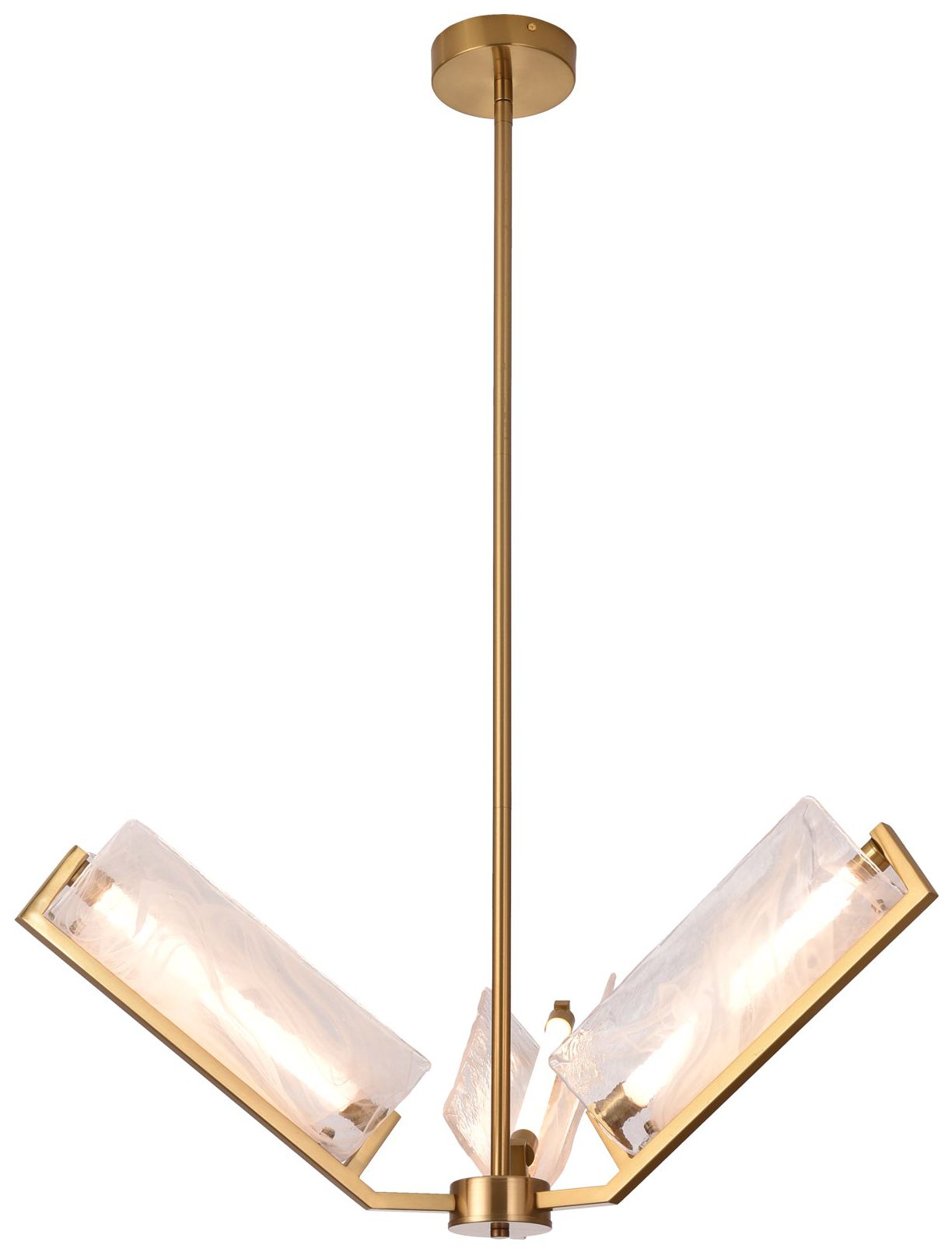 Image 4 Varaluz Mingle 31 1/4" Wide Satin Brass 3-Light Chandelier more views