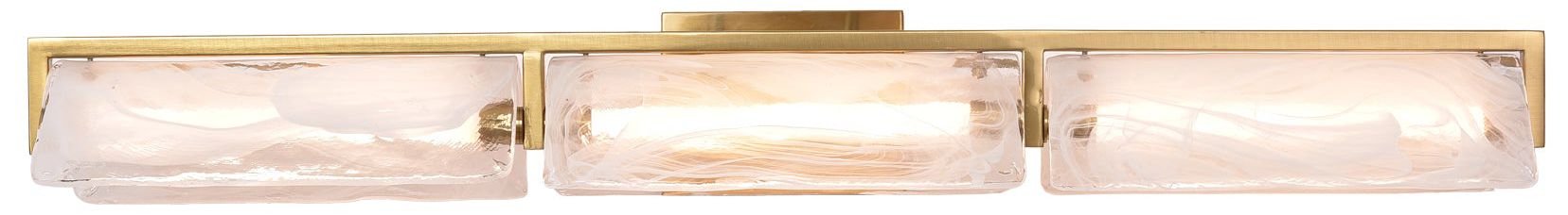 Image 2 Varaluz Mingle 38" Satin Brass 3-Light Bath Light more views