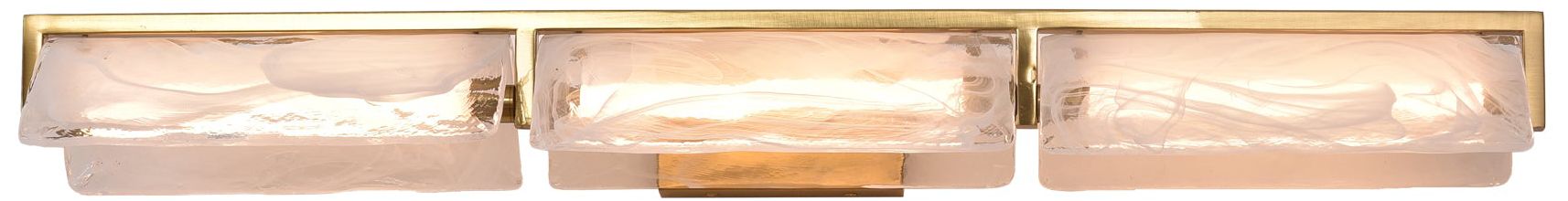 Image 5 Varaluz Mingle 38" Satin Brass 3-Light Bath Light more views